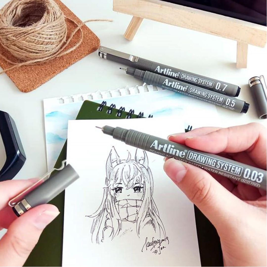 Artline Drawing System Technical Pens: Precision Tools for Artistic Mastery ( Pack of 6 ) - Topperskit LLP