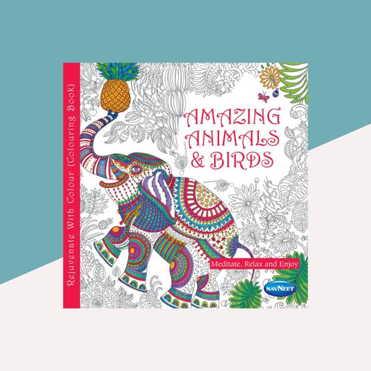 Navneet Amazing Animals and Birds  Mandala Colouring Book ( Pack of 1 ) - Topperskit LLP