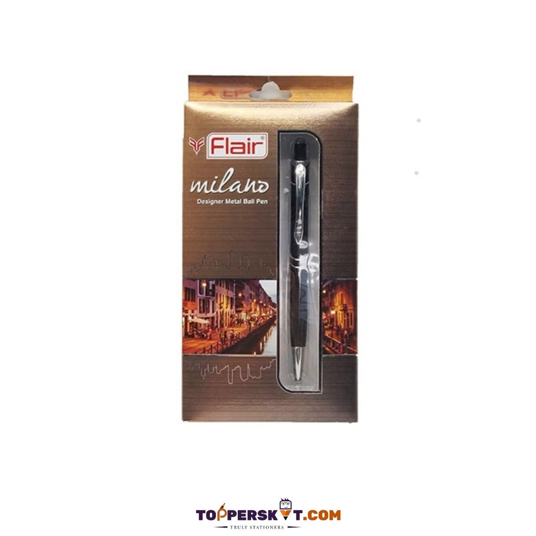 Flair Milano Ball Pen – Blue: A Symphony of Elegance and Performance ( Pack of 1 ) - Topperskit LLP