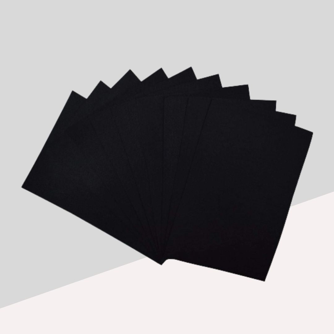 A4 Multipurpose Pastel Paper - Black : Vibrant Premium colour Sheets ( Pack of 20 ) - Topperskit LLP