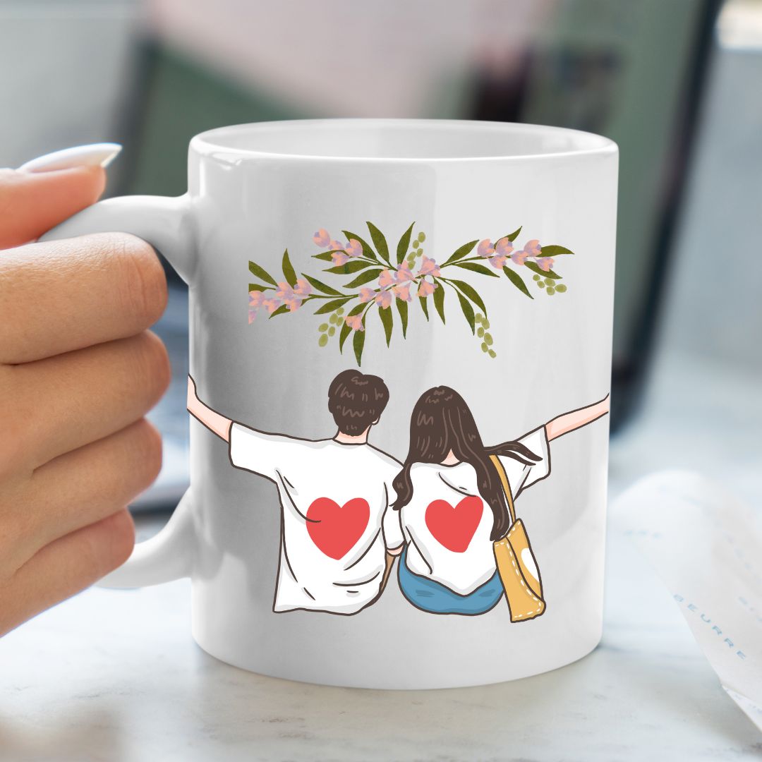 Stylish Coffee Mug with Printed Design (Pack of 1)