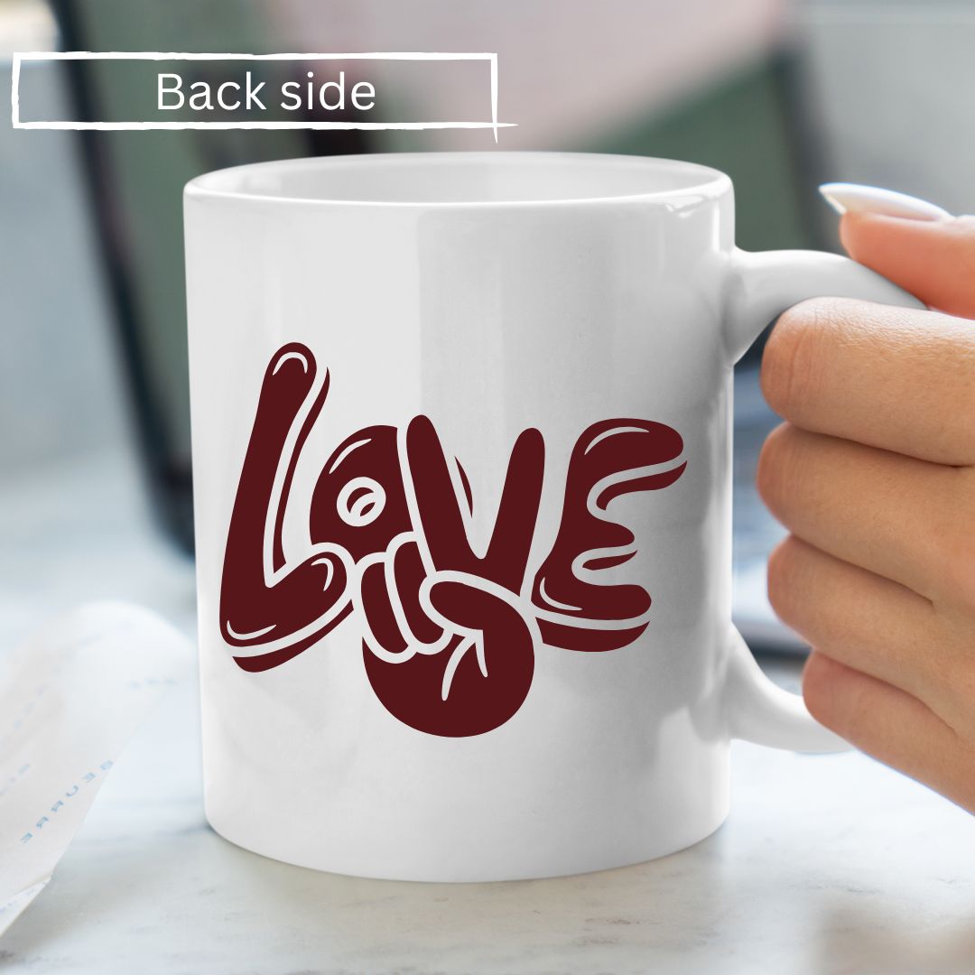Stylish Coffee Mug with Printed Design (Pack of 1)