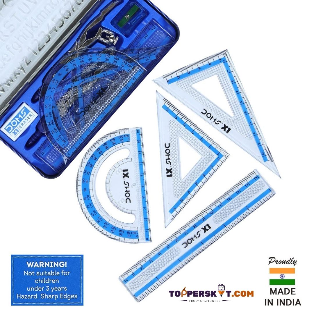Doms X1 Premium Geometry Box: Precision and Perfection in Every Mark ( Pack Of 1 ) - Topperskit LLP