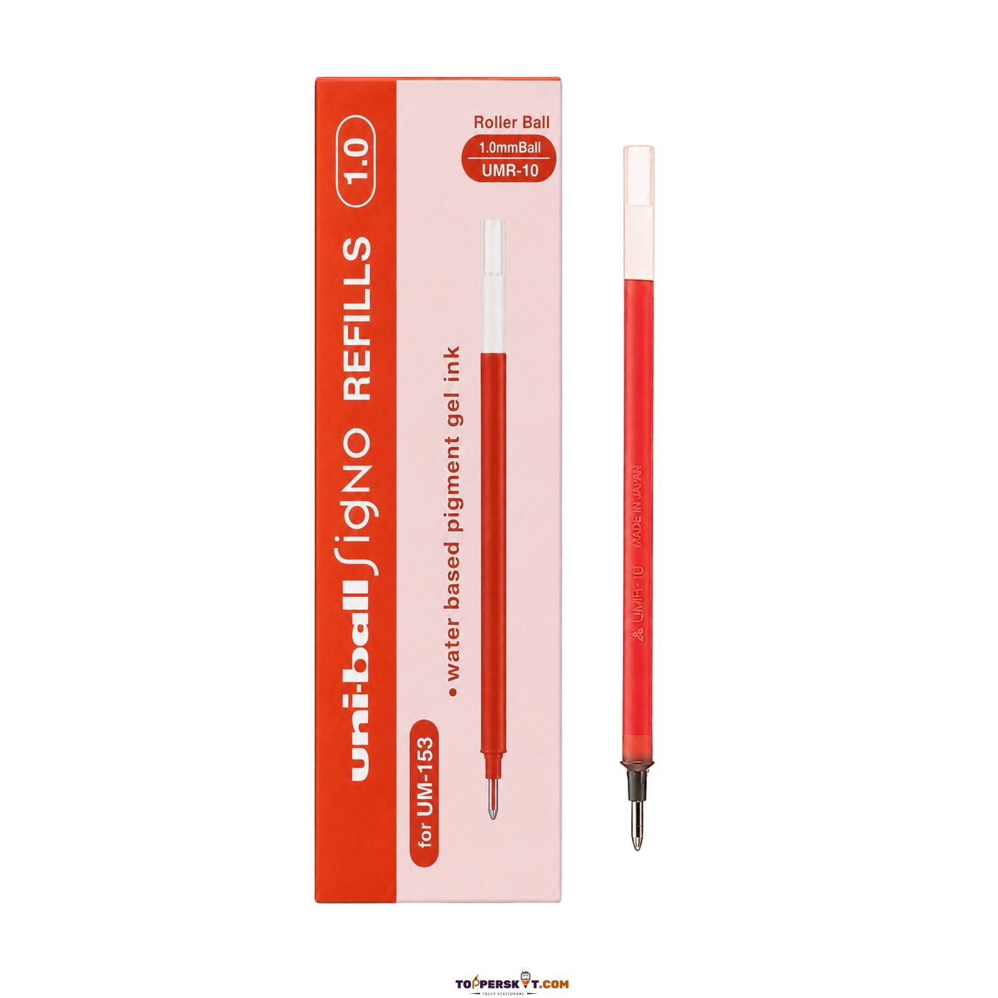 Uni-ball Signo UMR-10 Roller Ball Pen Refill - Red (Pack of 1)