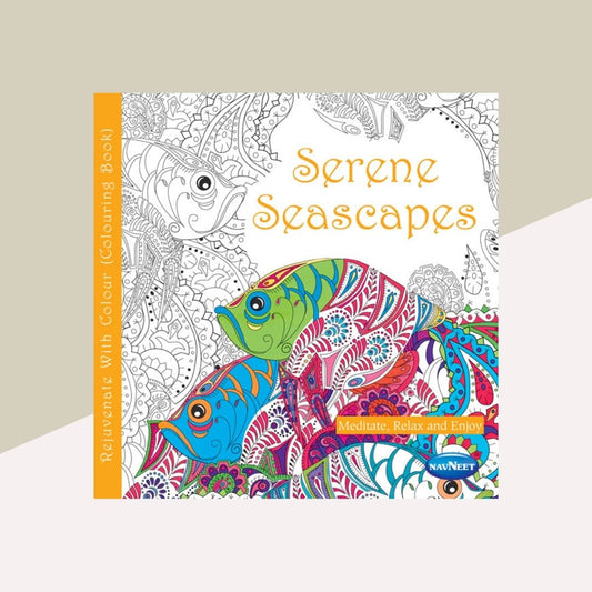 Navneet Serene Seascapes Mandala Colouring Book : Tranquil Tides ( Pack of 1 ) - Topperskit LLP