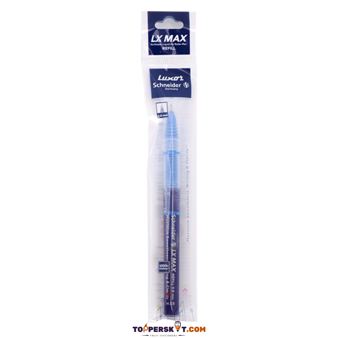 Luxor Schneider Germany LX Max Refillable Blue Liquid Ink Roller Pen Refill (Pack Of 1)
