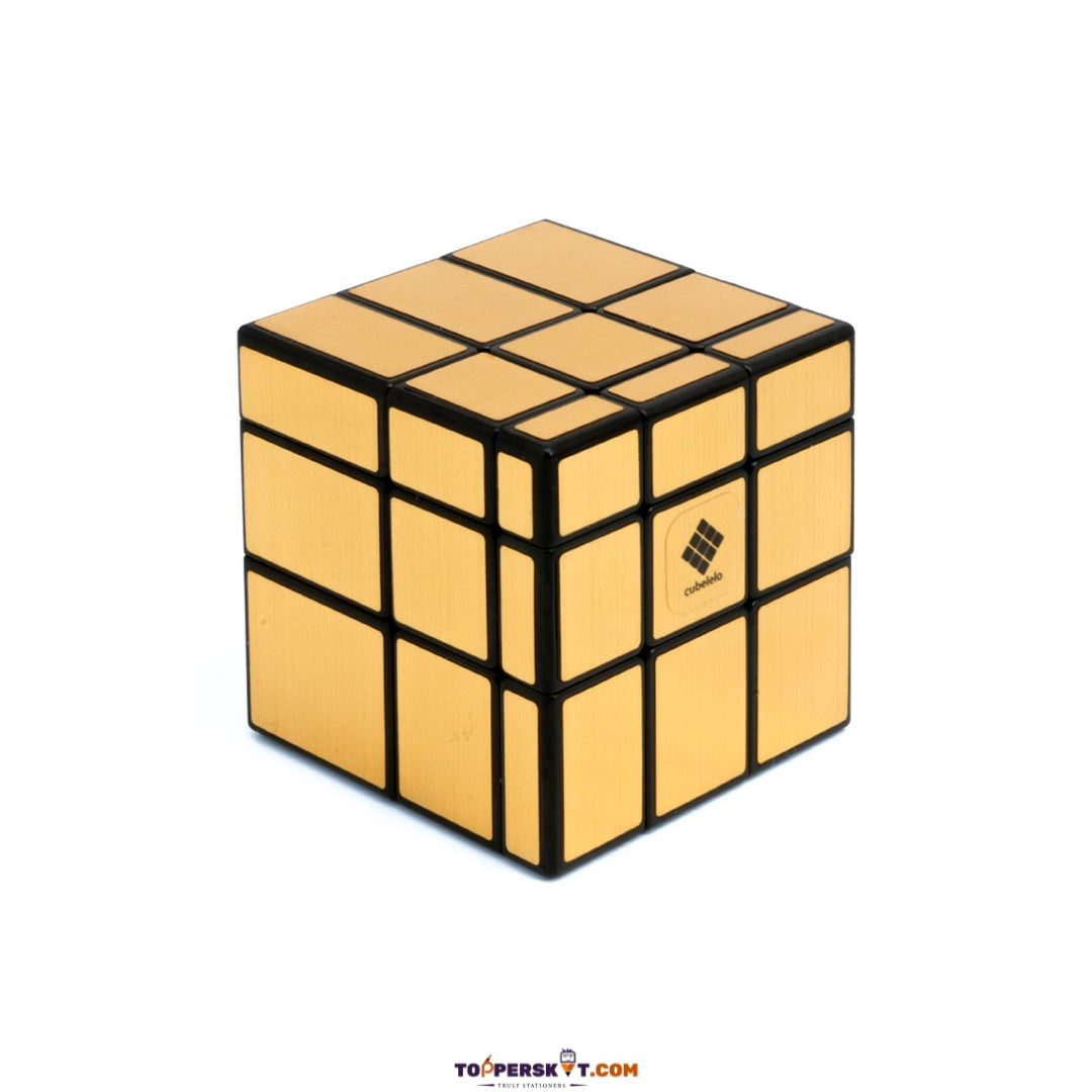 Golden Mirror Cube Puzzle Game - Brain Teasing Speed Cube for Kids (Pack of 1)