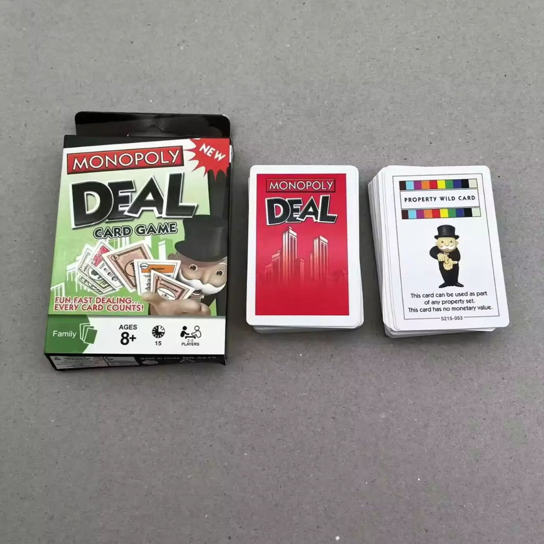 Monopoly Deal Card Game Fast Dealing Fun Card 108 Deal Cards with Instructions (Pack of 1)