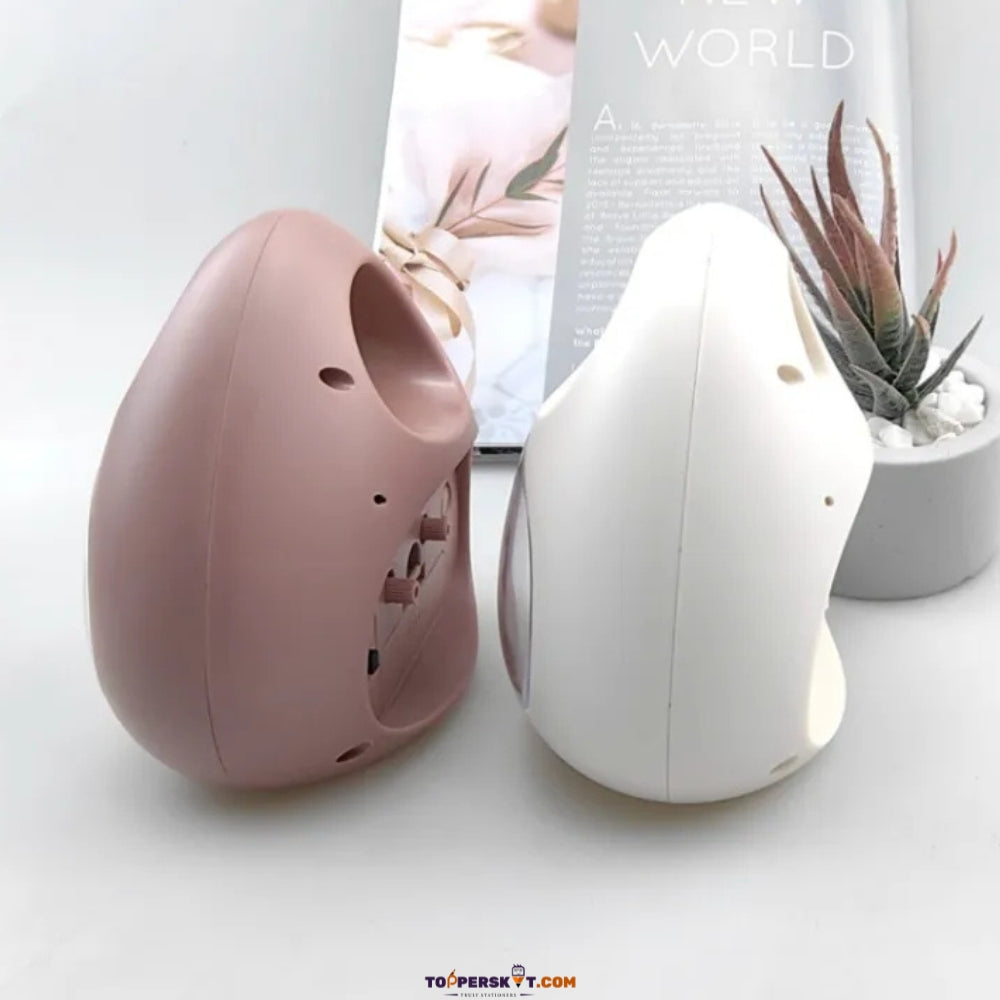 Single Bell Alarm Clock – Egg-Shaped Cute Bedside Belling Clock (Pack of 1)