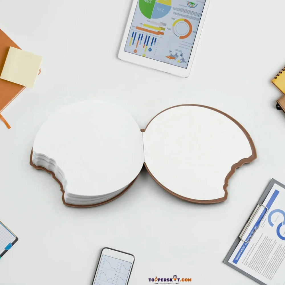 chocolate Biscuit Shaped Dairy with Fragrance, Unruled Notebook -180 Pages (Pack of 1)