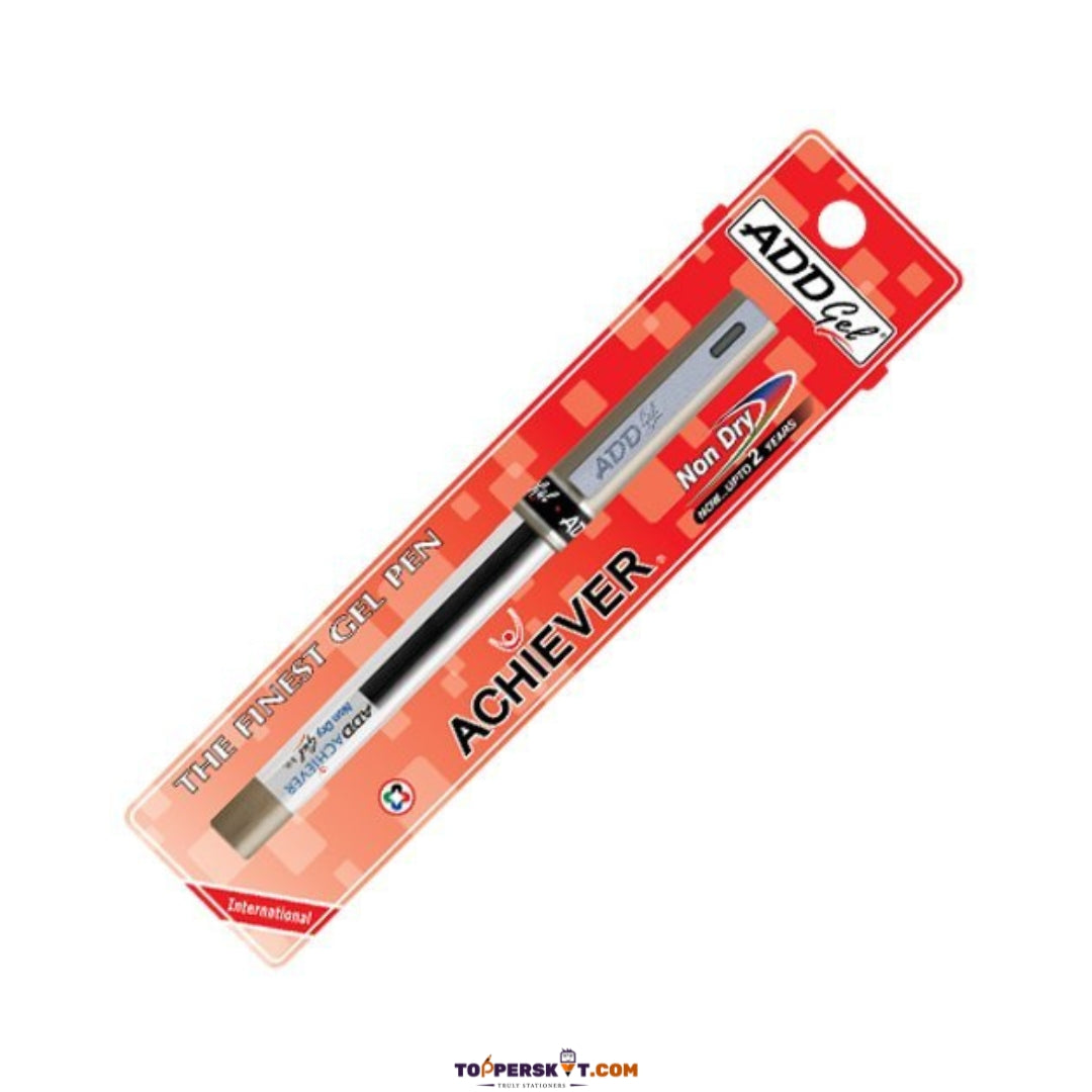 ADD GEL Achiever Non-Dry Gel Pen - Red (Pack of 1)