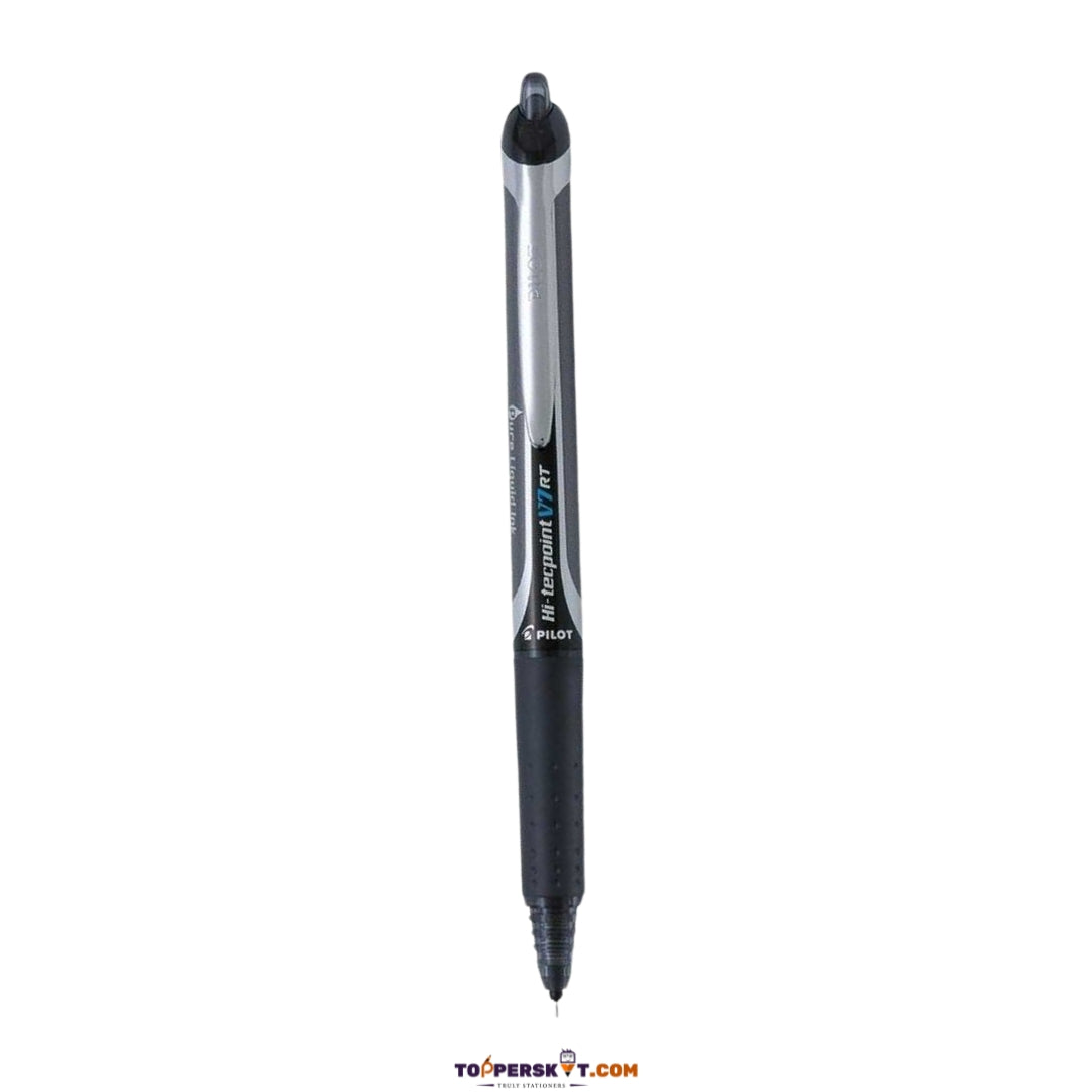Pilot Hi-Tecpoint V7RT Roller Ball Pen Black - Extra Fine Tip (Pack of 1)