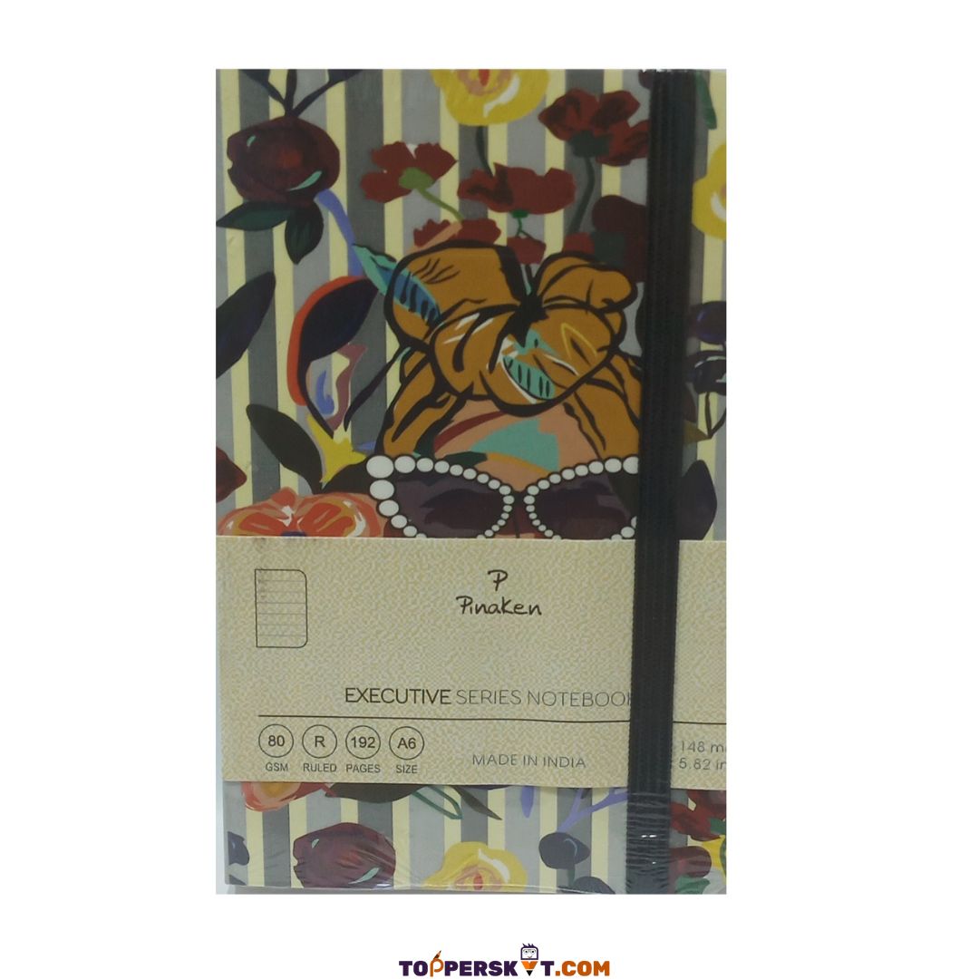 Pinaken Executive Series Notebook, A6 Size, 192 Pages-Ruled Dairy (Pack of 1)