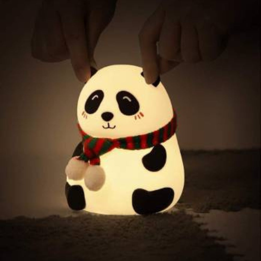 Panda Silicone Night Light – Tap Control, Colorful Ambient Lamp (Pack of 1)