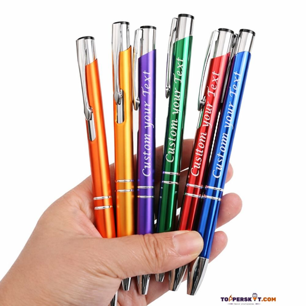 Metal Ball Pen Premium Metal Body Customizable Corporate Gift – Blue Ink (Pack of 1)