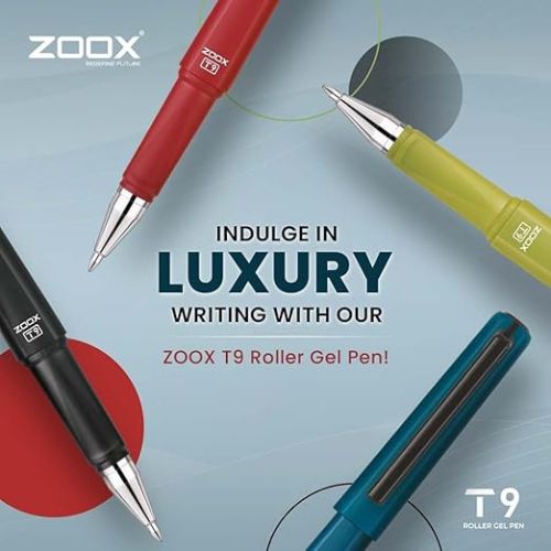 Zoox Redefine Future T9 Roller Gel Pen - Blue (Pack of 1)