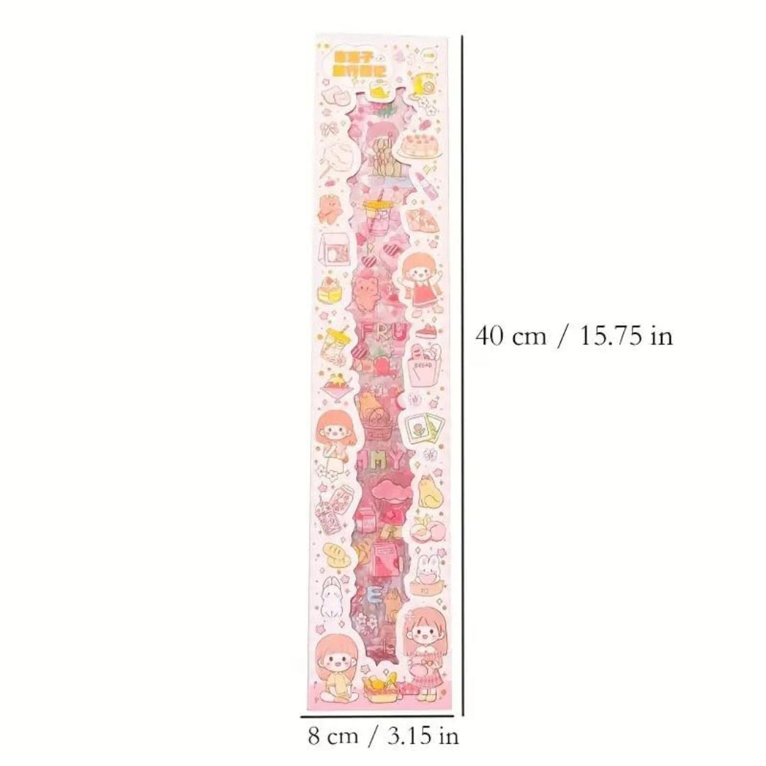 (Pack of 5) Cute Assorted Designs Washi Stickers