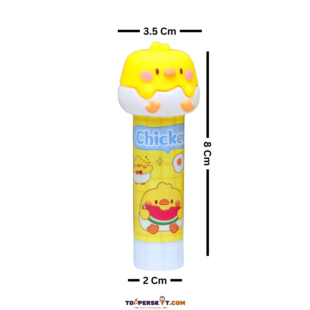 Cute Baby Chicken Glue Stick Perfect for Crafting & School Use – 8 Gm (Pack of 1)