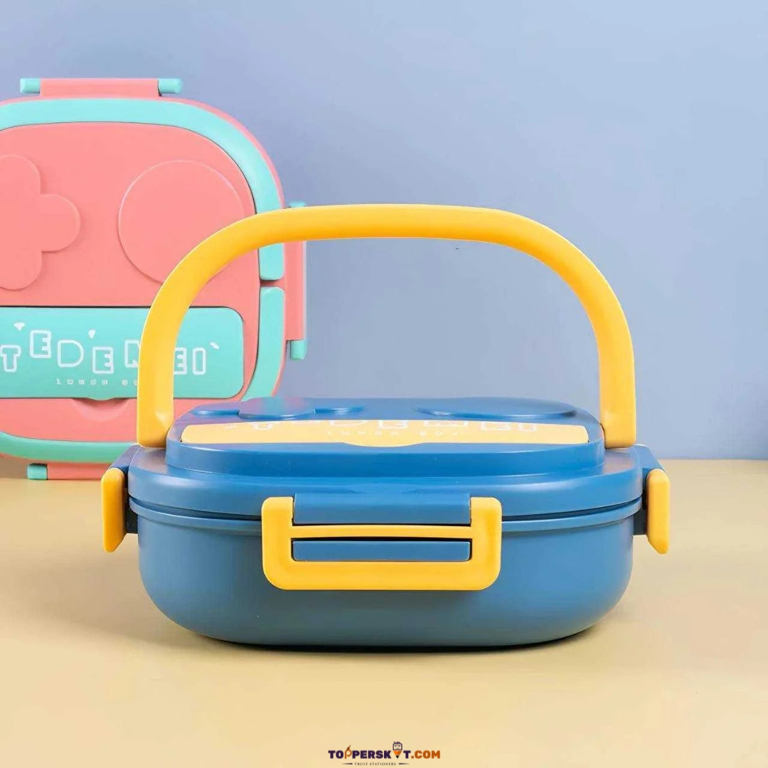 Tedemei Stainless Steel Children's Lunch Box – Portable & Hygienic (Pack of 1)