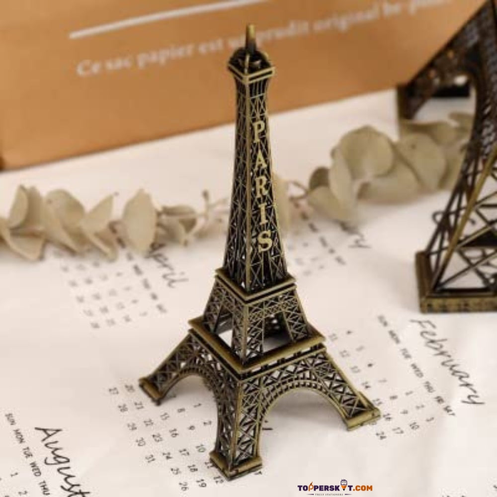 World Famous Metal Eiffel Tower Statue – Vintage Paris Showpiece (Pack of 1)