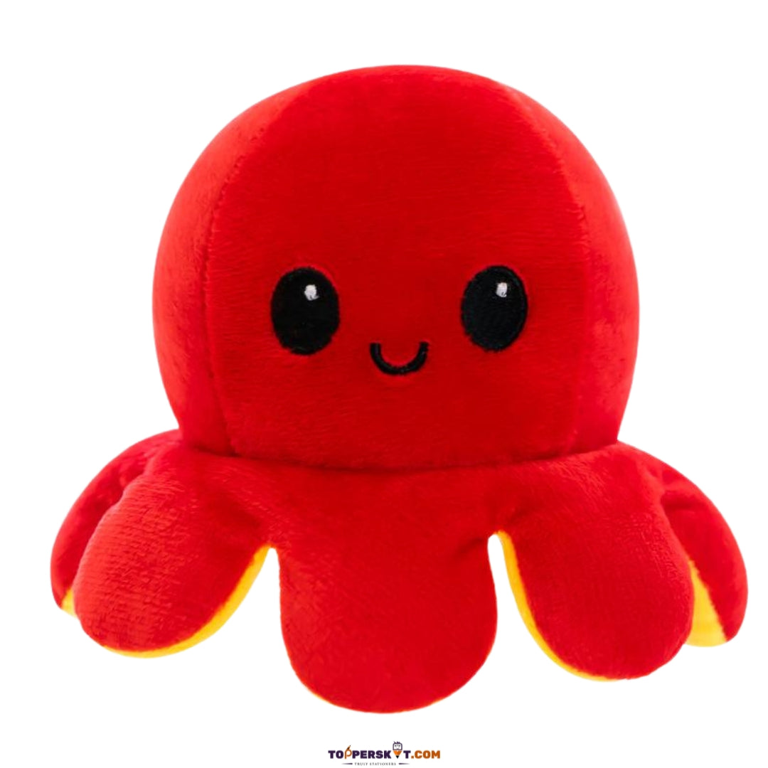 Reversible Flip Octopus Soft Doll – Happy & Angry Mood Soft Toy for Kids (Pack of 2)