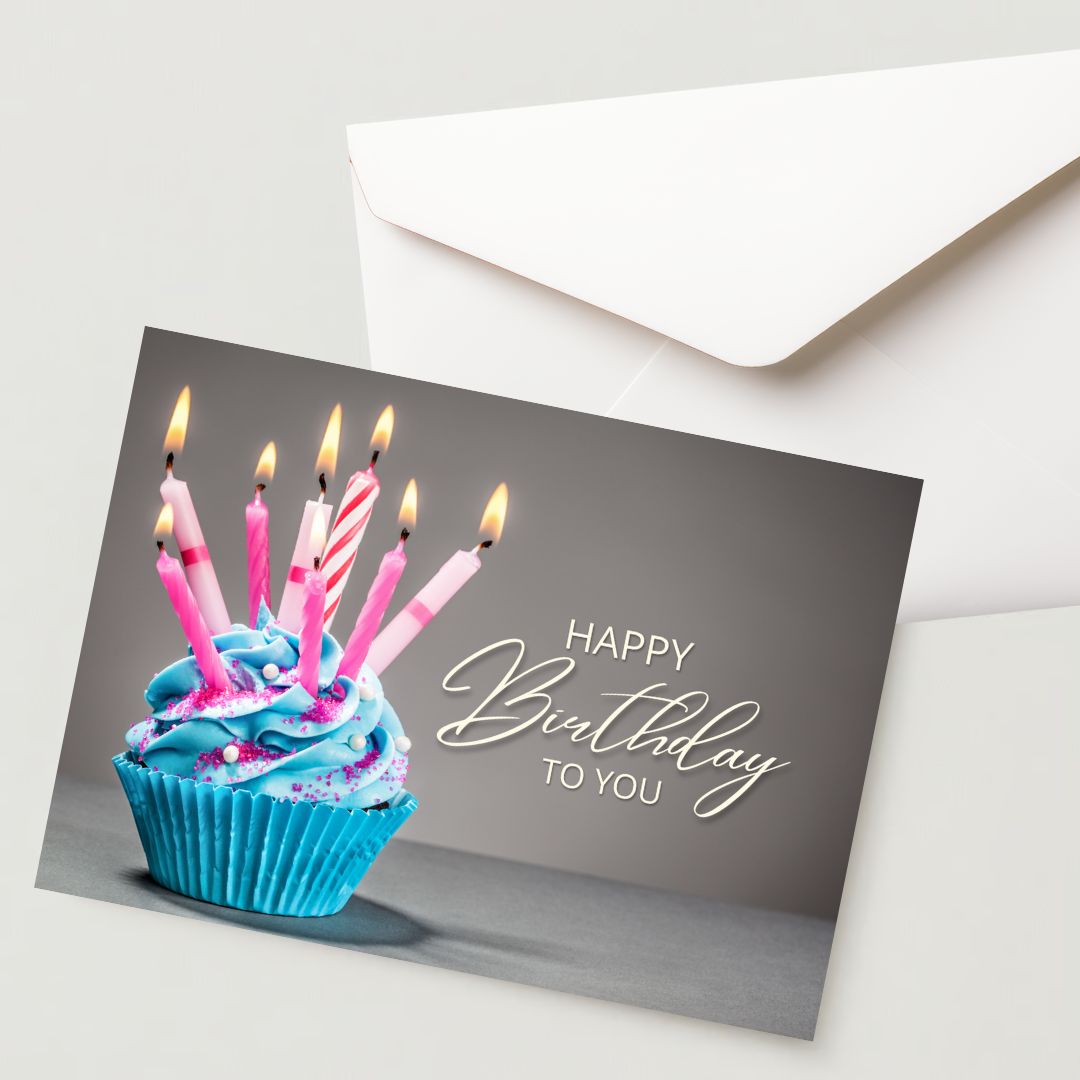 Premium Birthday Card with Envelope 300 GSM Cold-Pressed Paper (Pack of 1)