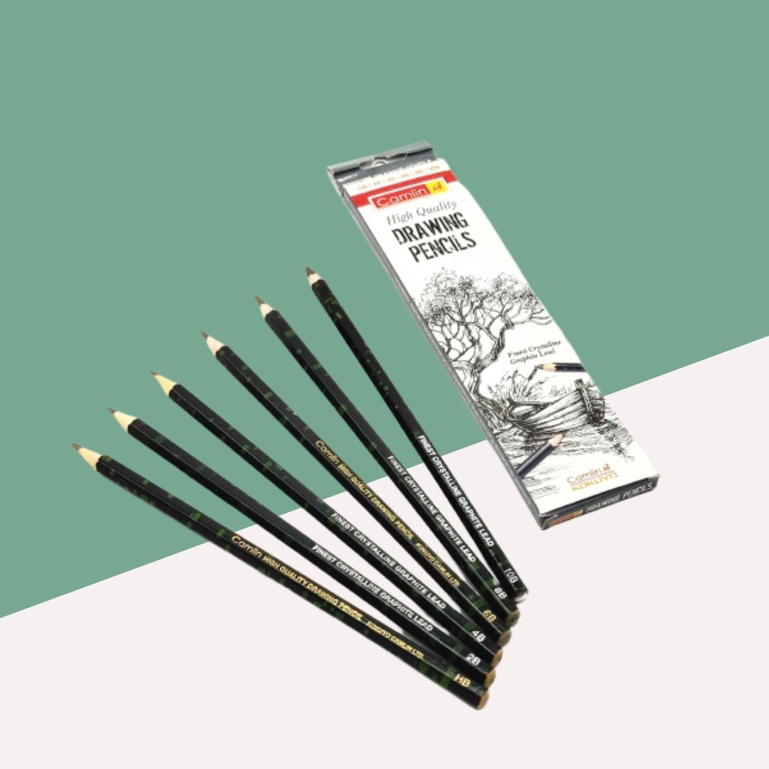 Camlin High Quality Assorted Drawing Pencils Pack Of