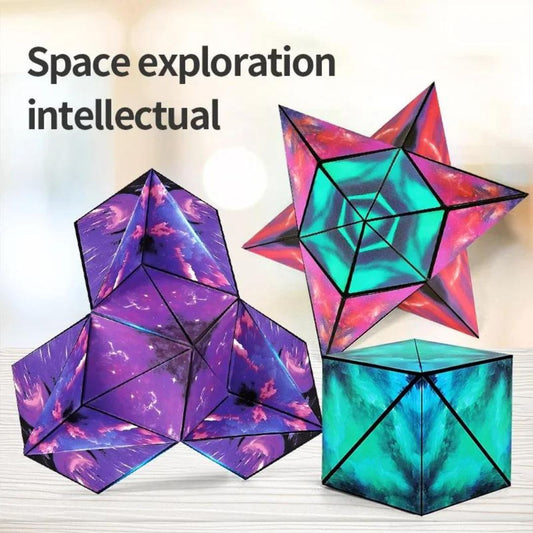 Changeable Magnetic Magic Cube - Endless Creative Possibilities ( Pack of 1 )