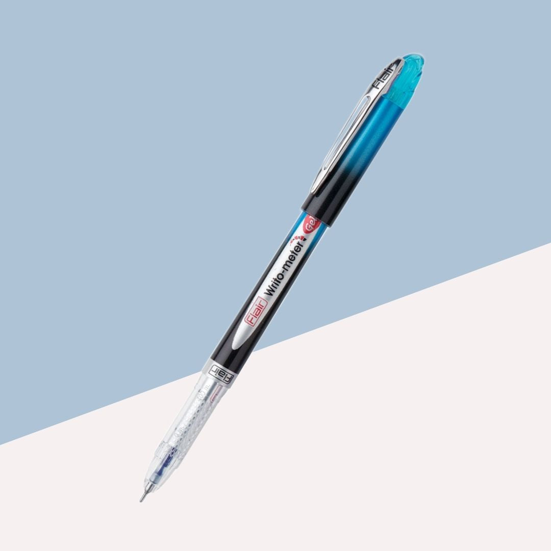 Flair Writometer Gel Pen – Blue: Write Long, Write Stylish, Write Smart ( Pack of 1 ) - Topperskit LLP