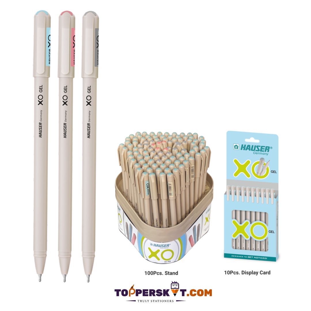 Hauser XO Gel Pen – Black: Unleash the Power of Effortless Elegance ( Pack of 1 ) - Topperskit LLP