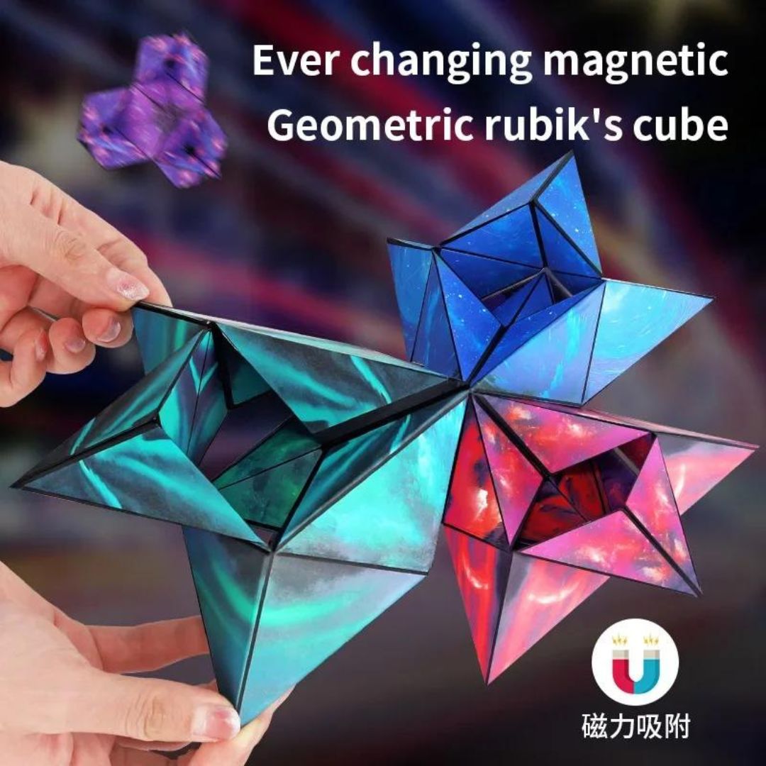 Changeable Magnetic Magic Cube - Endless Creative Possibilities ( Pack of 1 ) - Topperskit LLP