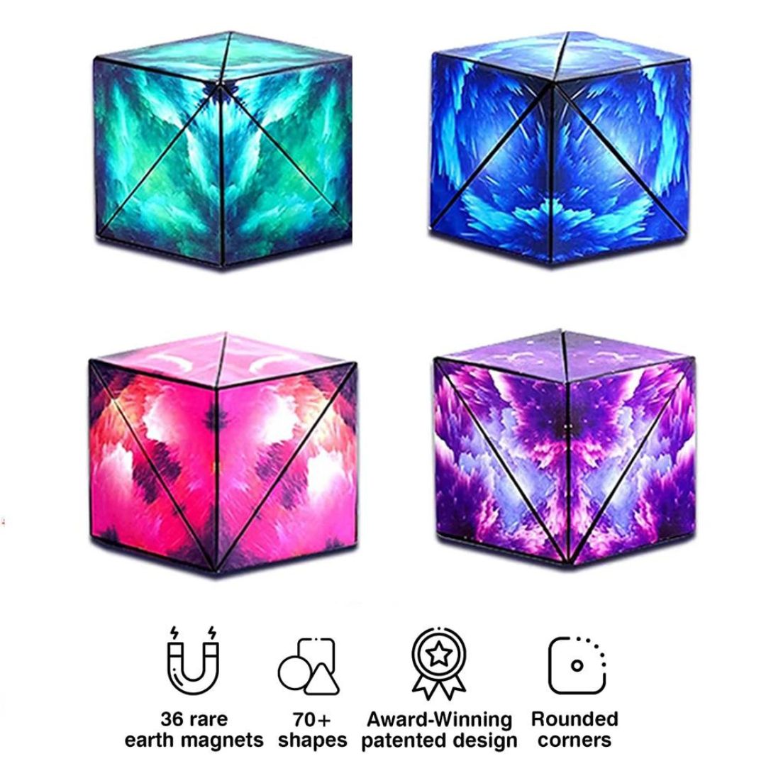 Changeable Magnetic Magic Cube - Endless Creative Possibilities ( Pack of 1 ) - Topperskit LLP