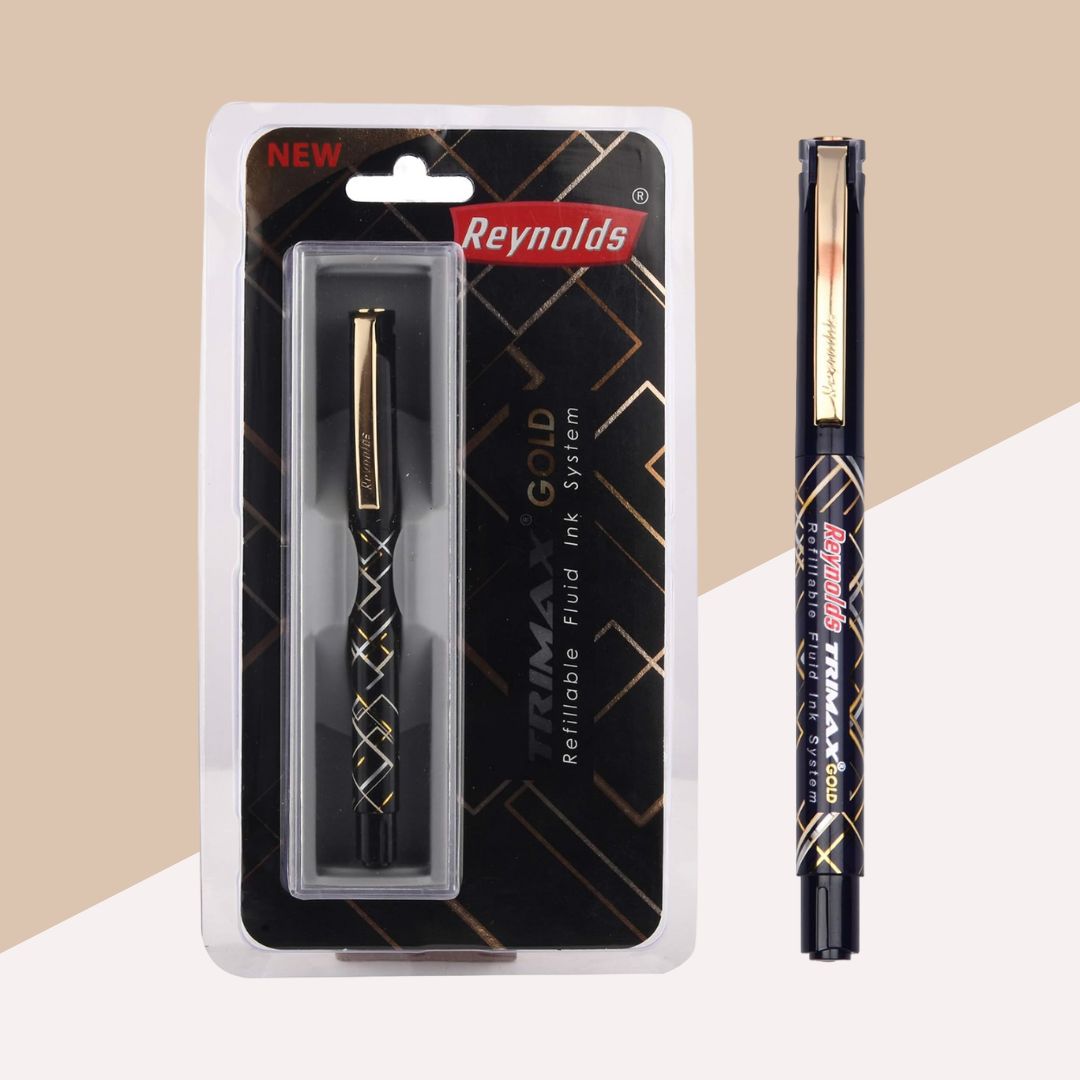 Reynolds Trimax Gold Gel Pen Pack of – Topperskit LLP