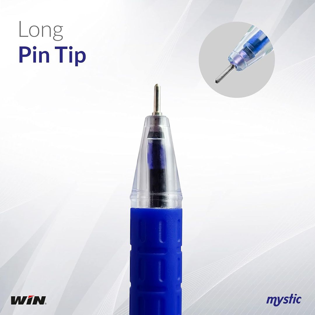 Win Mystic Ball Pen – Blue: Elegance and Comfort in Every Stroke ( Pack of 5 ) - Topperskit LLP