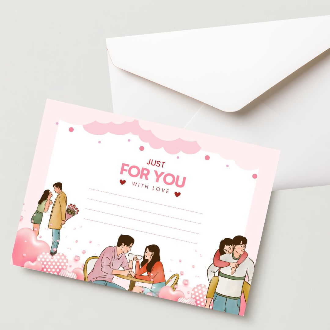 Premium Propose Card - 300 GSM Cold Pressed Paper (Pack of 1)