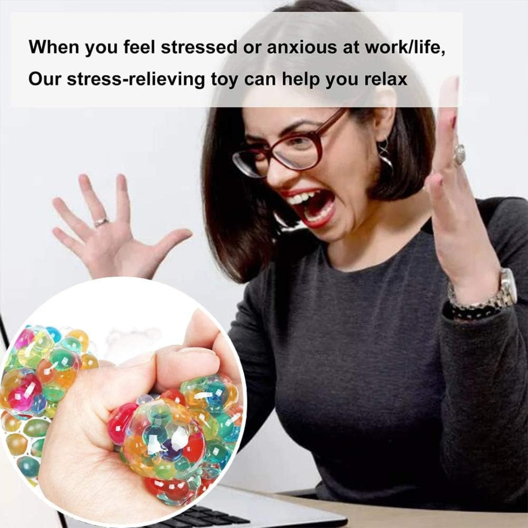 Round Squeeze Stress Ball for Adults and Kids– Squishy Toy for Stress Relief (Pack of 1)