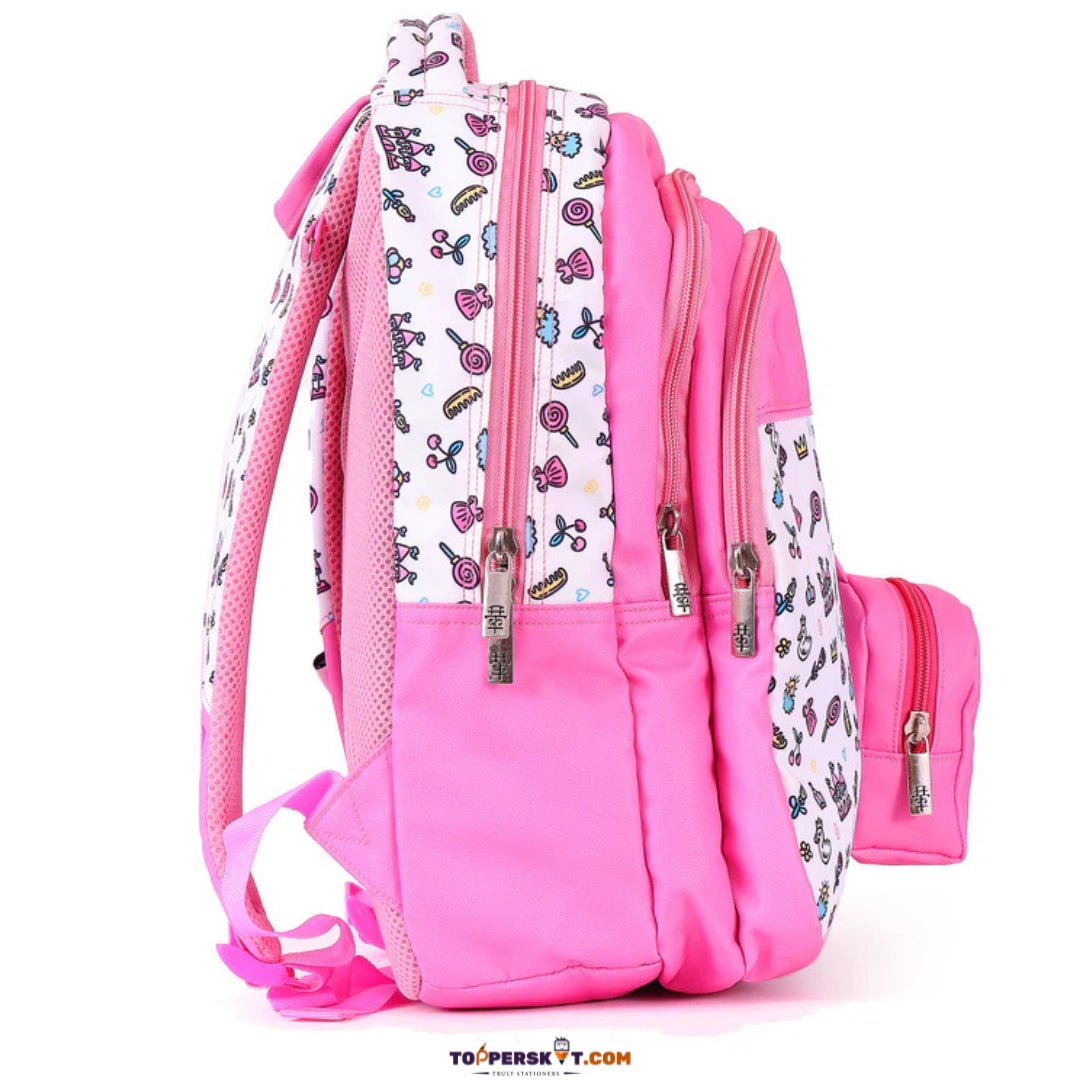 Kaban Pink Blossom Backpack – 20L Stylish &Durable Bag for School & Travel (Pack of 1)