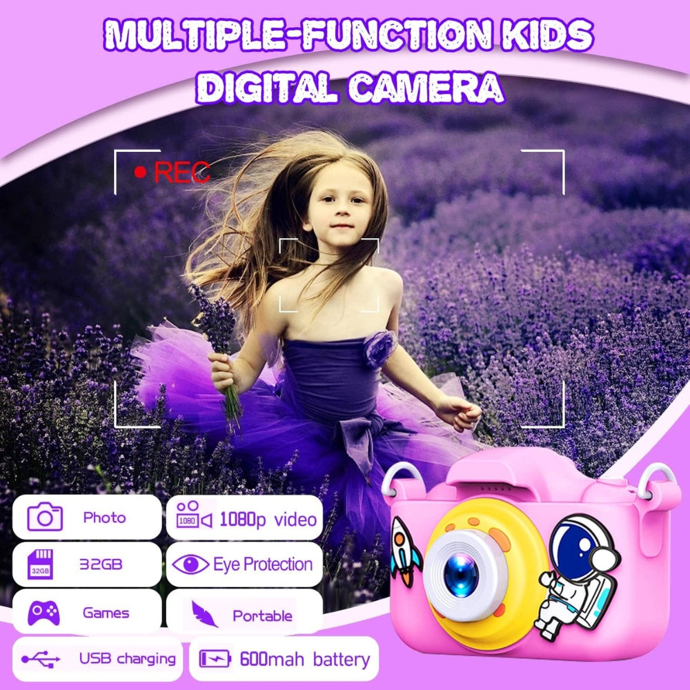 Kids Mini Digital Camera – Dual Front & Rear Camera (Pack of 1)