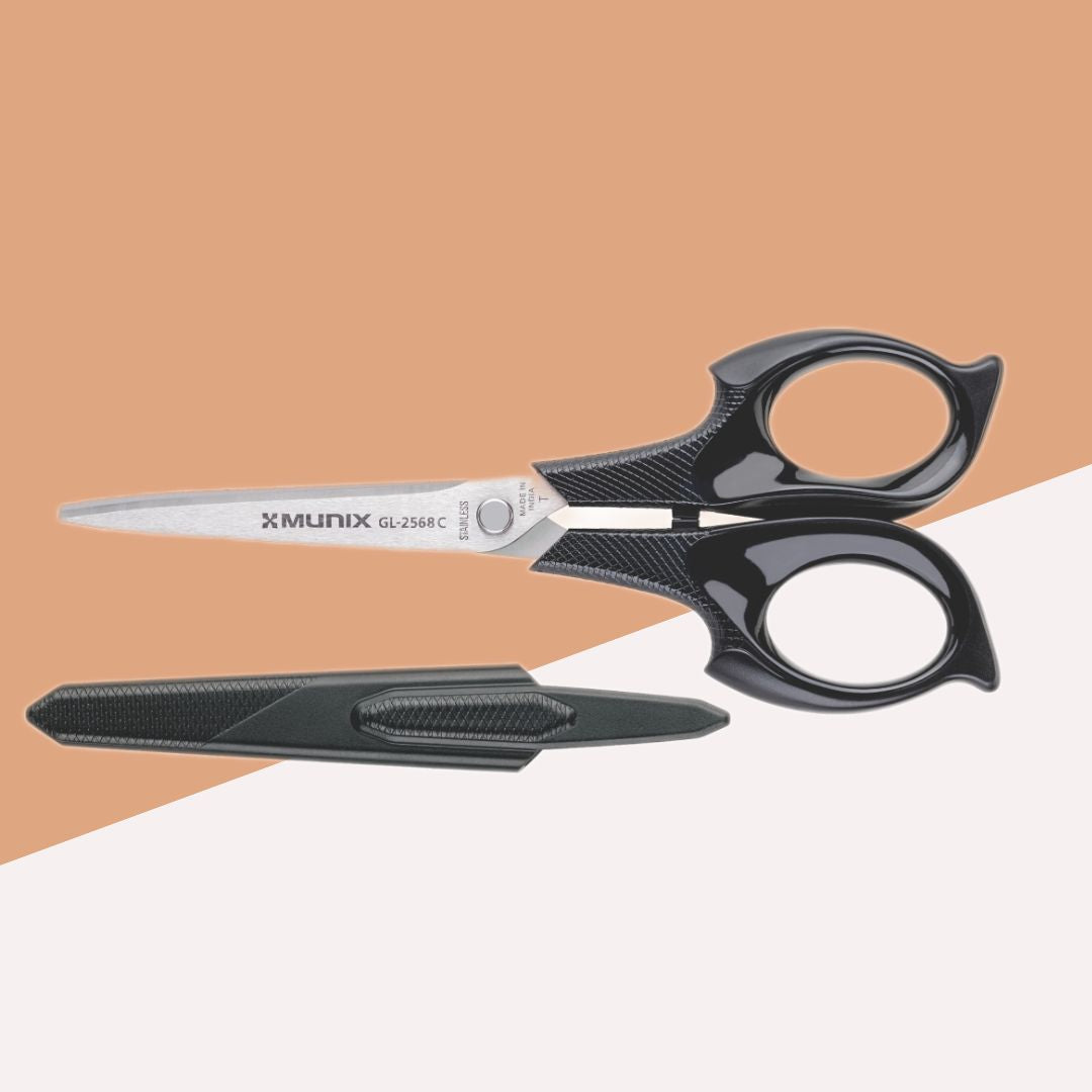 Deluxe XMunix GL-2568 8.5″ Stainless Steel Scissors – Precision Cutting with Ergonomic Handles ( Pack of 1 ) - Topperskit LLP