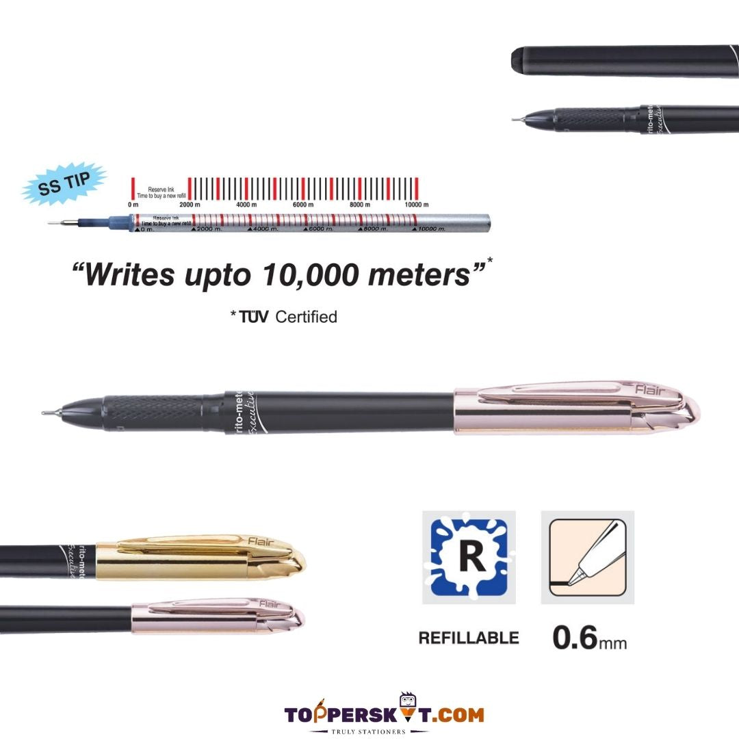 Flair Writo-Meter Executive Ball Pen: A Pen That Measures Up to Your Expectations ( Pack of 1 ) - Topperskit LLP