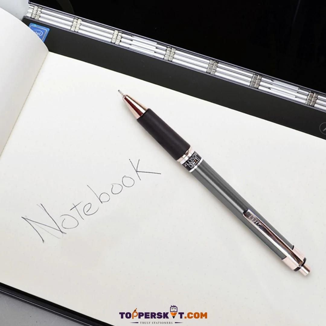 Linc Signetta Retractable Ball Pen – Black: Effortless Writing, Optimal Grip ( Pack of 1 ) - Topperskit LLP