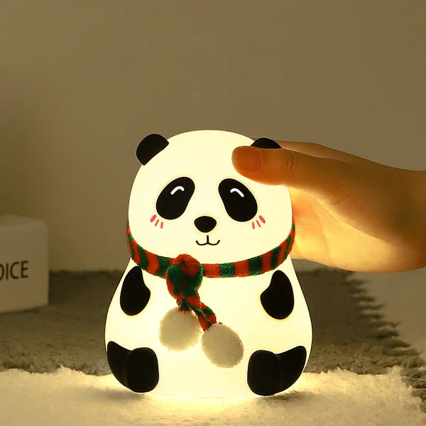 Panda Silicone Night Light – Tap Control, Colorful Ambient Lamp (Pack of 1)