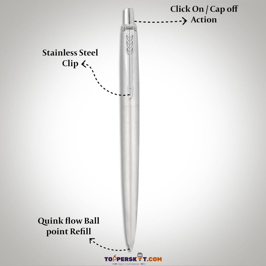 Parker EST-1888 Jotter London Stainless Steel Ball Pen- Blue (Pack of 1)