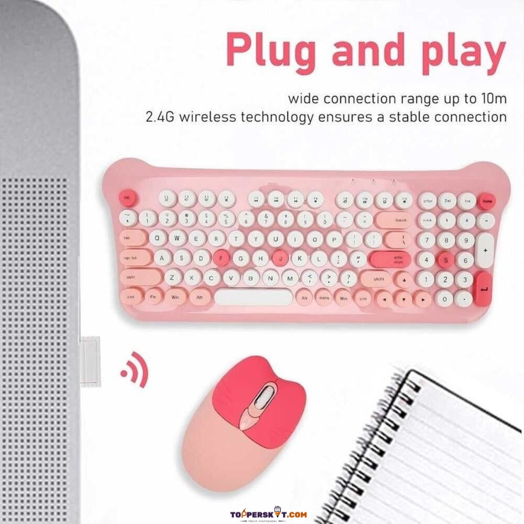 Wireless Keyboard & Mouse Set – Compact, Ergonomic & Reliable (Pack of 1)