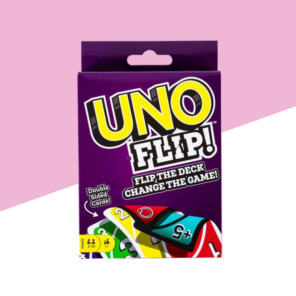 UNO Flip Double-Sided Plain Card Game Exciting Twist on Classic (Pack of 1)