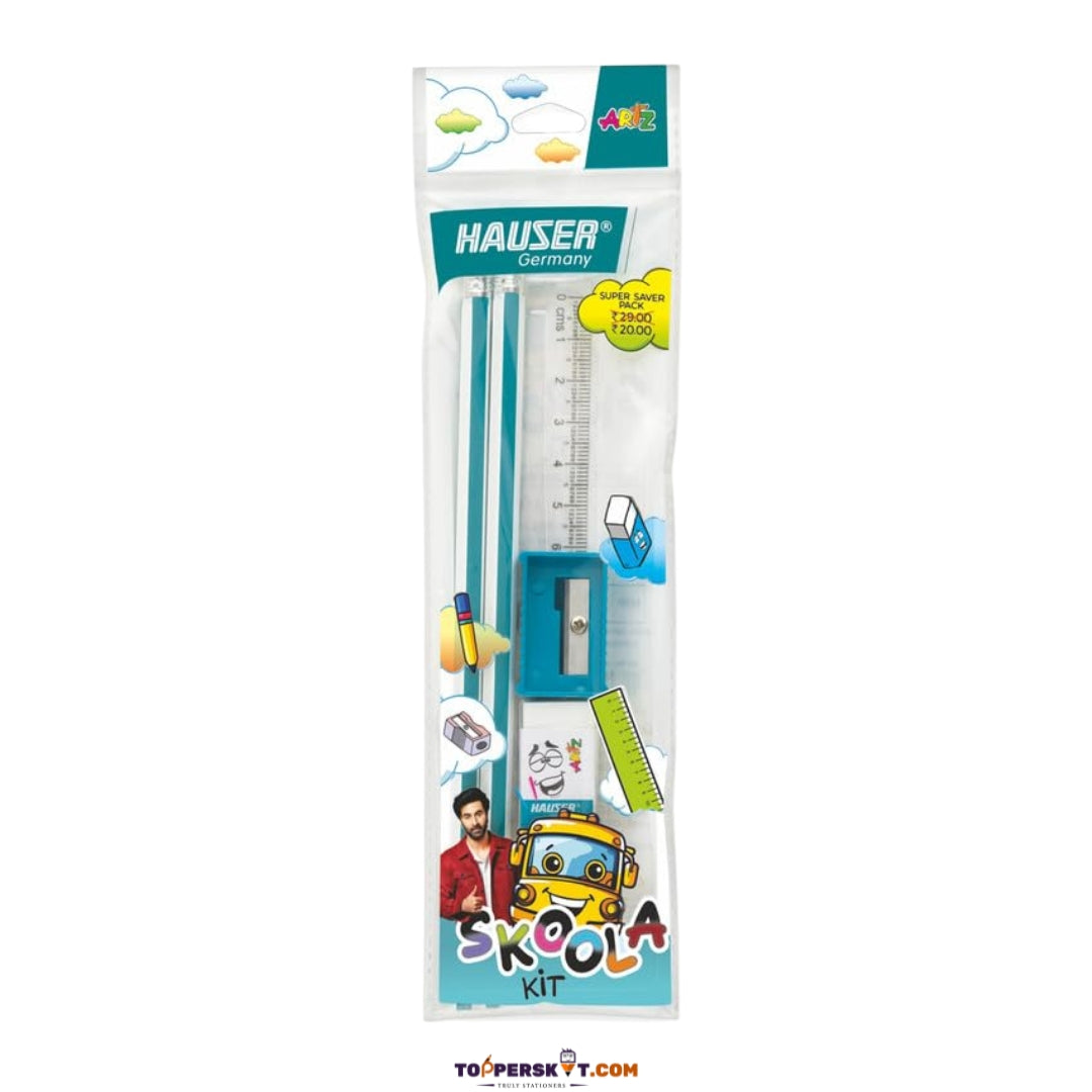 Hauser Germany Skoola Kit – Complete Stationery Set for Kids (Pack of 1)