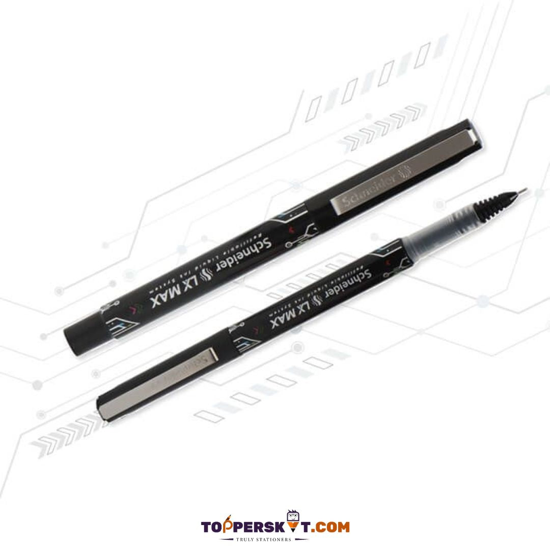 LX MAX Refillable Liquid Ink Roller Pen - Black ( Pack of 1 )