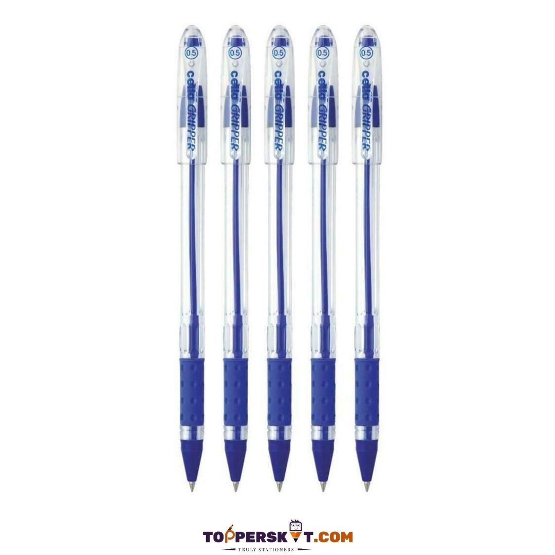 Cello Gripper Ball Pen – Blue : Effortless Precision, Unmatched Comfort ( Pack of 1 ) - Topperskit LLP
