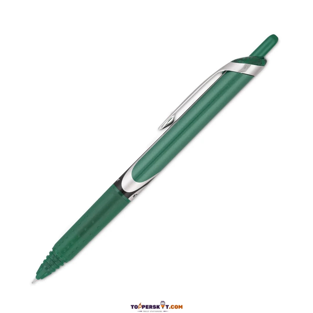 Pilot Hi-Tecpoint V5RT Retractable & Refillable Roller Ball Pen – Green (Pack of 1)
