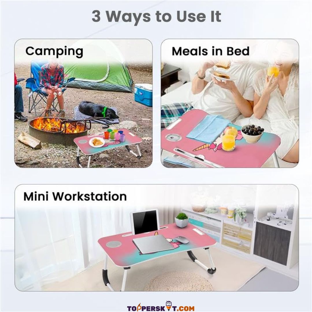 Fancy High Quality Foldable Study Table (Pack of 1)